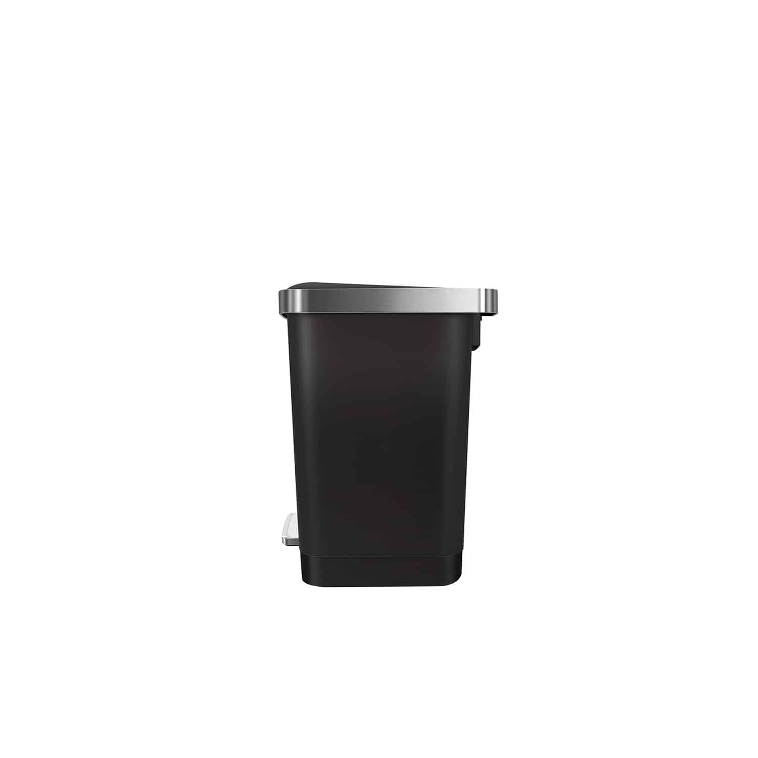 Hana 2 Thùng rác đạp chân 15L Đen Plastic