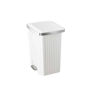 Hana 2 Thùng rác đạp chân 70L Trắng Plastic