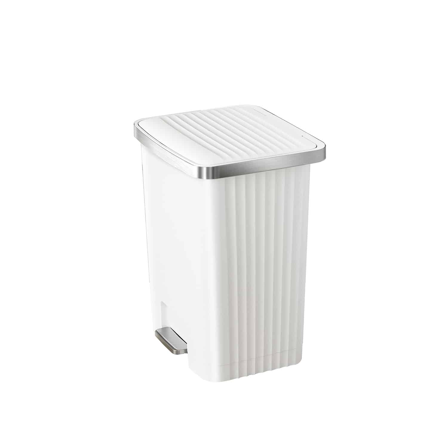 Hana 2 Thùng rác đạp chân 70L Trắng Plastic