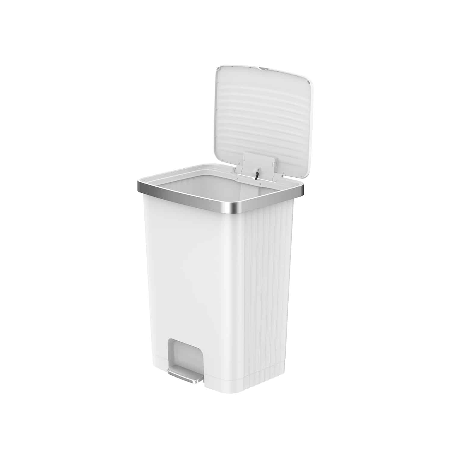 Hana 2 Thùng rác đạp chân 70L Trắng Plastic
