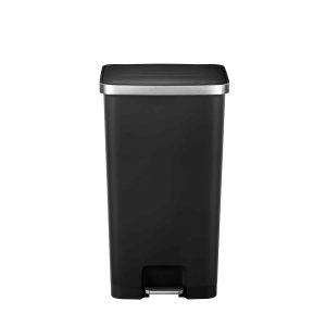 Hana 2 Thùng rác đạp chân 90L Đen Plastic
