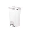 Hana 1 Thùng rác đạp chân 2×25L Trắng Plastic