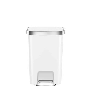 Hana 1 Thùng rác đạp chân 2×25L Trắng Plastic