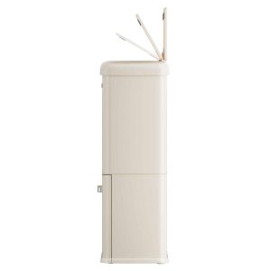 Vintage Thùng rác cảm biến 32+18L Kem vani