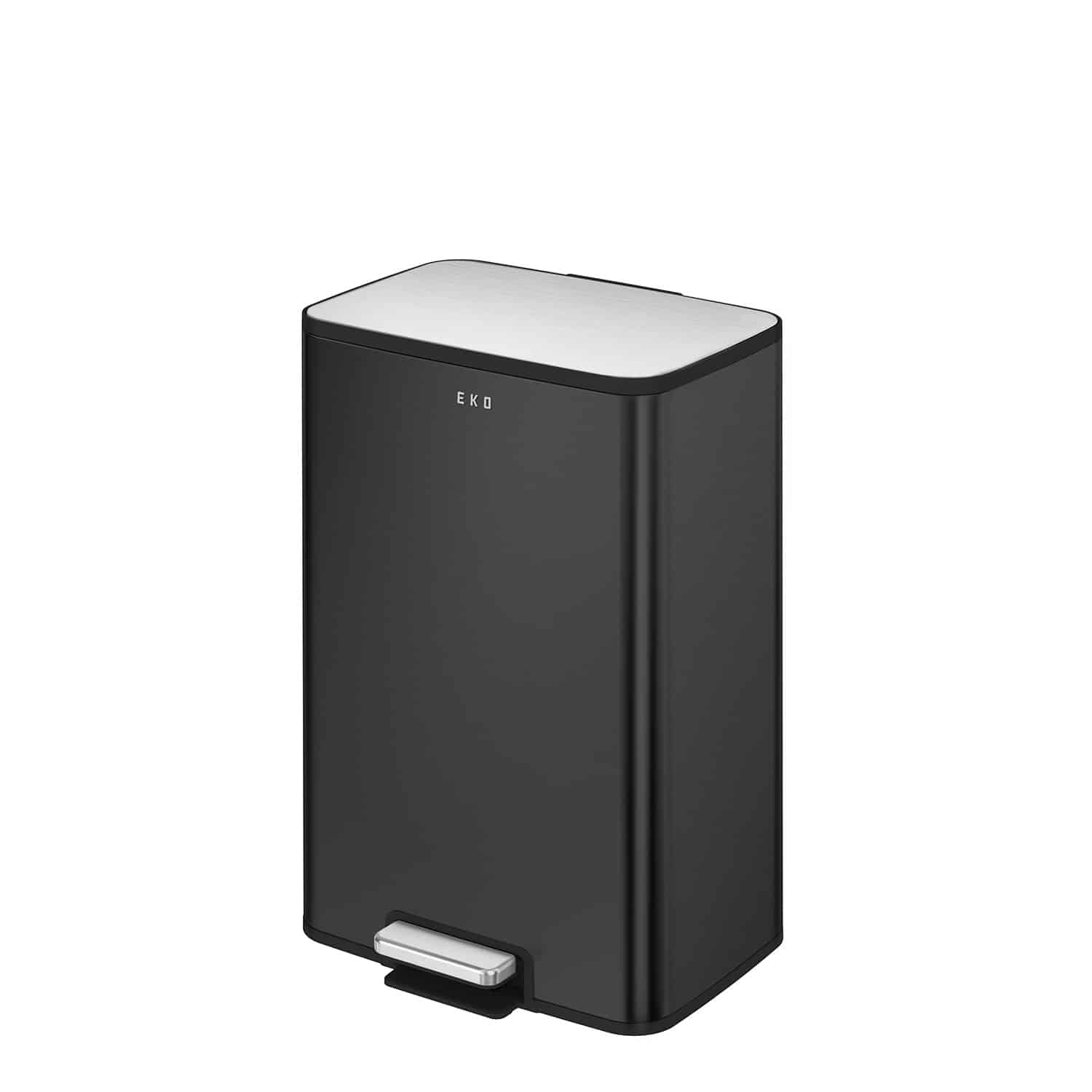 Marina Thùng rác đạp chân 50L Đen mờ