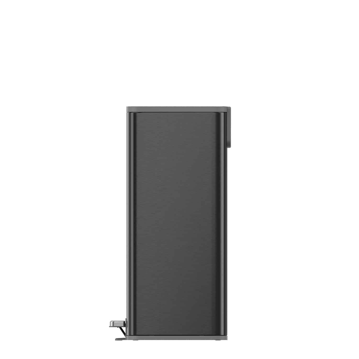 Marina Thùng rác đạp chân 50L Đen mờ