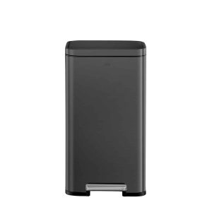 Madison Thùng rác đạp chân 30L Đen mờ