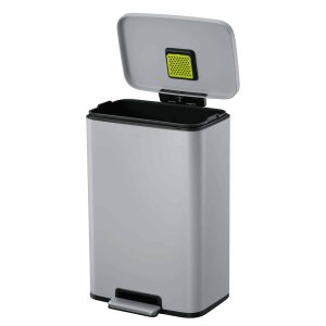 Madison Thùng rác đạp chân 50L Xám mờ