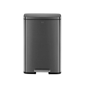 Madison Thùng rác đạp chân 50L Đen mờ
