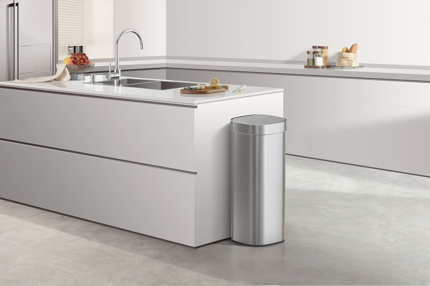 Loft Touch Top Bin 40L Inox mờ