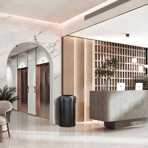 Urban Bin 90L Open Top Đen
