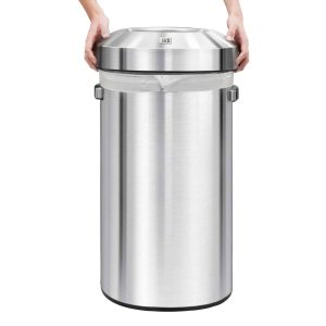 Urban Bin 120L Open Top Inox mờ