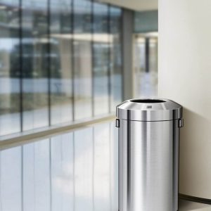 Urban Bin 120L Open Top Inox mờ