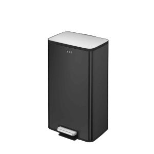 Marina Thùng rác đạp chân 30L Đen mờ