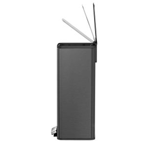 Marina Thùng rác đạp chân 30L Đen mờ