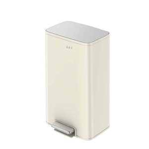 Marina Thùng rác đạp chân 30L Trắng kem