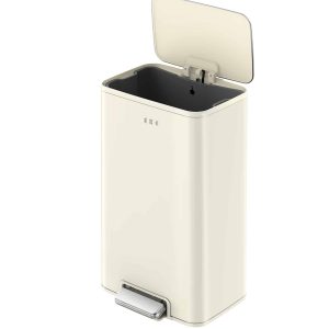 Marina Thùng rác đạp chân 30L Trắng kem