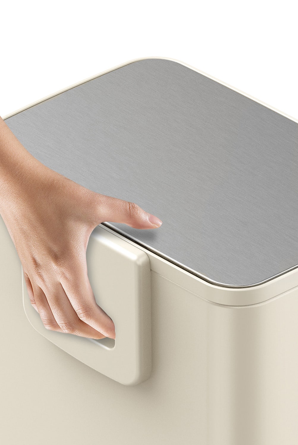 Marina Thùng rác đạp chân 30L Trắng kem