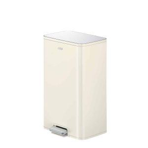 Marina Thùng rác đạp chân 50L Trắng kem