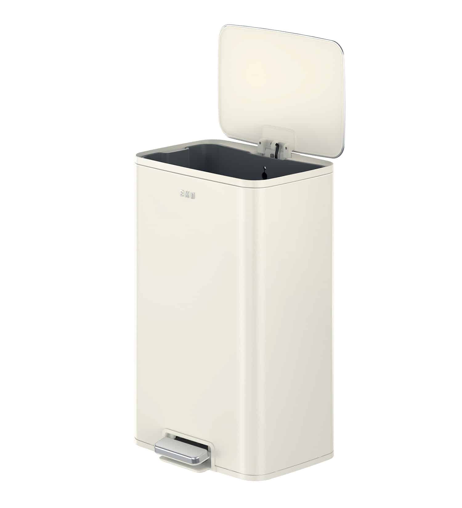 Marina Thùng rác đạp chân 50L Trắng kem
