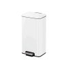 Madison Thùng rác đạp chân 30L Trắng mờ