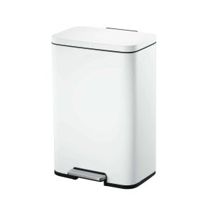 Madison Thùng rác đạp chân 50L Trắng mờ