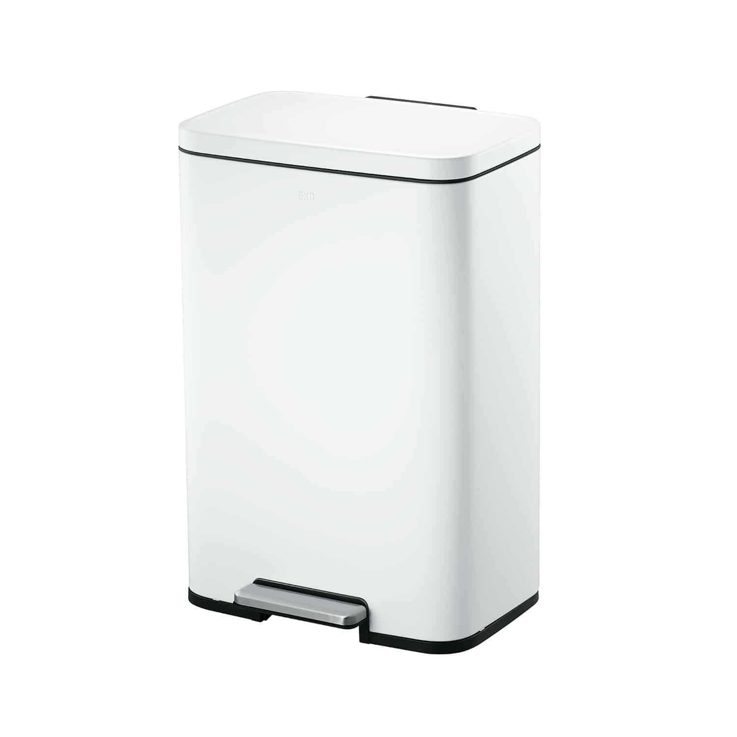 Madison Thùng rác đạp chân 50L Trắng mờ