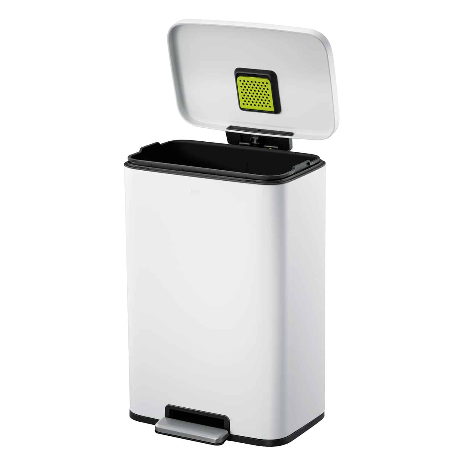 Madison Thùng rác đạp chân 50L Trắng mờ