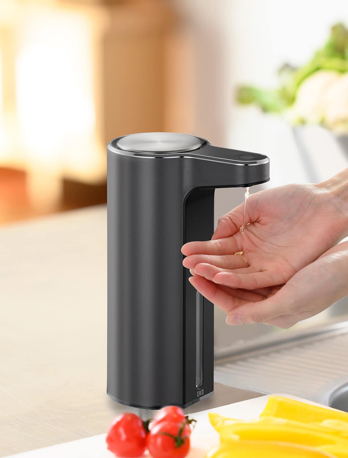 Aroma Smart Bình đựng xà phòng 250ml Đen mờ