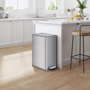 X-Wing Thùng rác đạp chân 45L Inox mờ