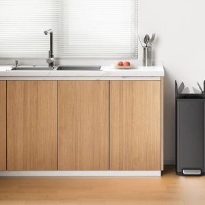 X-Wing Thùng rác đạp chân 45L Đen mờ