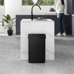 EcoNova Thùng rác cảm biến 50L Đen mờ