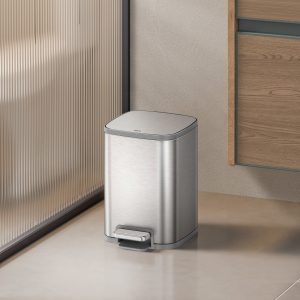 Stella X Thùng rác đạp chân 6L Inox mờ