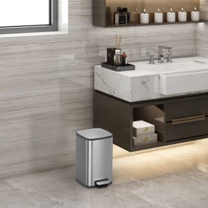 Stella X Thùng rác đạp chân 12L Inox mờ