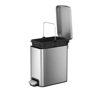 Genie Slim Thùng rác đạp chân 5L Inox mờ