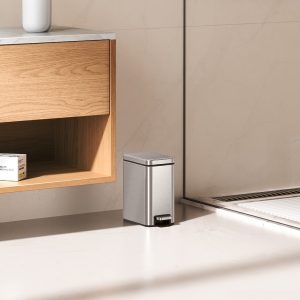 Genie Slim Thùng rác đạp chân 5L Inox mờ