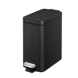 Genie Slim Thùng rác đạp chân 5L Đen mờ