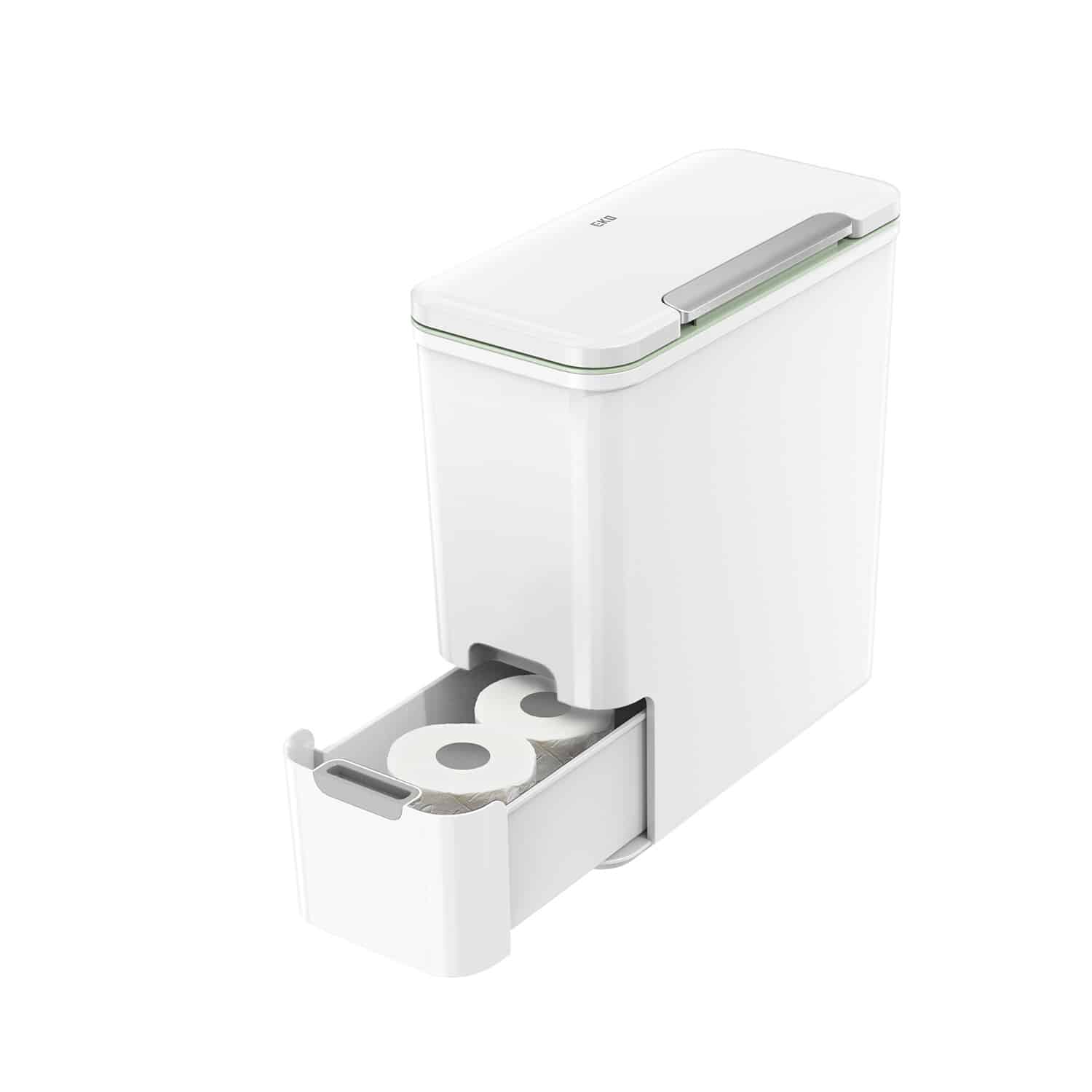Thùng rác phân loại nắp chạm Stackstore 9L – Trắng