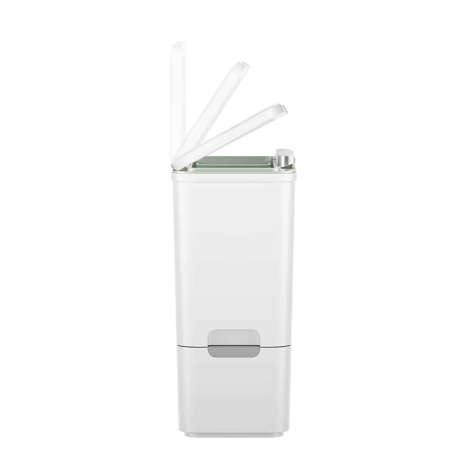 Thùng rác phân loại nắp chạm Stackstore 9L – Trắng
