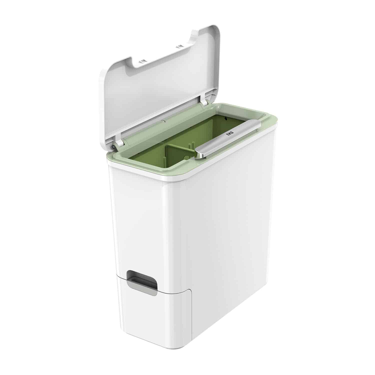 Thùng rác phân loại nắp chạm Stackstore 9L – Trắng