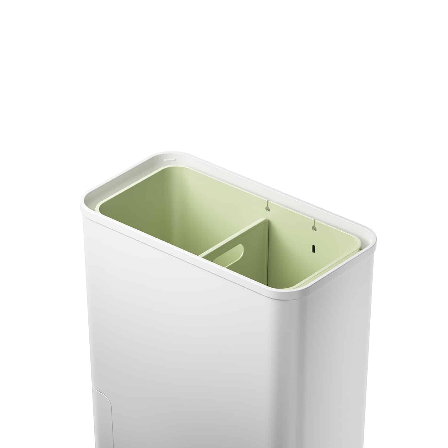 Thùng rác phân loại nắp chạm Stackstore 9L – Trắng
