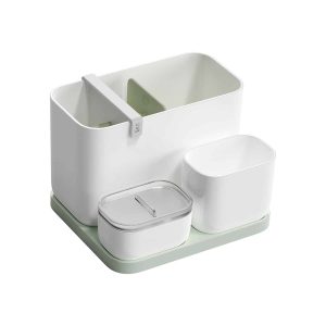 Bộ khay phòng tắm Bento – Trắng
