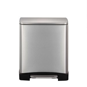 E-Cube Thùng rác đạp chân 20L Inox mờ