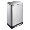 E-Cube Thùng rác đạp chân 40L Inox mờ