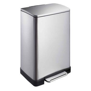 E-Cube Thùng rác đạp chân 40L Inox mờ