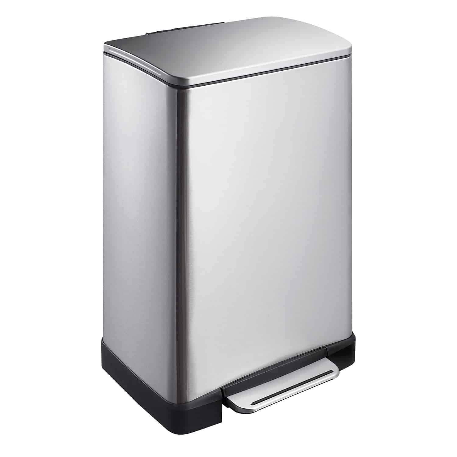 E-Cube Thùng rác đạp chân 40L Inox mờ