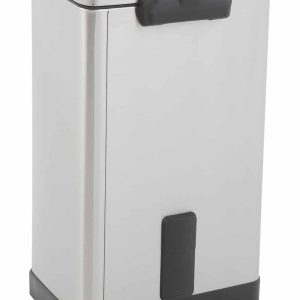 E-Cube Thùng rác đạp chân 40L Inox mờ