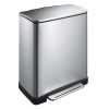 E-Cube Thùng rác đạp chân 50L Inox mờ