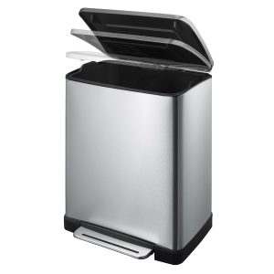 E-Cube Thùng rác đạp chân 50L Inox mờ