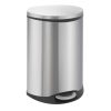 Shell Bin Thùng rác phân loại đạp chân 22+22L Inox mờ